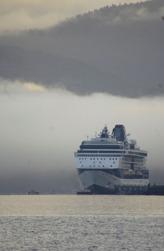 Canada: Kysten utenfor USA og Canada inngår i ECA og vil fra 1. januar 2015 ha krav om maks 0,1 prosent svovel i drivstoff. Her er t cruiseskip i Prince Rupert i British Columbia. 
