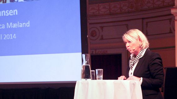 Næringsminister Monica Mærland inviterte de 12 nominerte til Eksportprisen til sitt kontor.