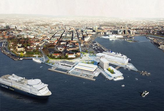 Forslag til Vippetangen laget av Superunion Architects, Carl-Viggo Hølmebakk, Studio HP, Buro Happold, Hovind og Odel. April 2014 
