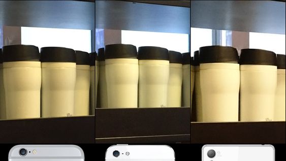 Bilder tatt med iPhone 6 (venstre), iPhone 5S og Sony Xperia Z3. 
