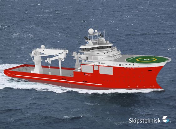 Skipsteknisk i Ålesund har designet et subsea IMR konstruksjonsskip med betegnelsen ST-259 for Volstad Shipping. Fartøyet blir 128 meter lagt, 25 meter bredt og har lugarplasss til 120. Det er forbredt for Arktis med høy isklasse, oppvarming og avisingssystem, ROV-moonpool og har i tilleg en 300 tonns kran.  