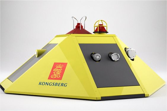 Sensorpakker: Kongsberg skal levere to slike havbunnsobservatorier spekket med sensorer på havbunnen ved Svalbard. 