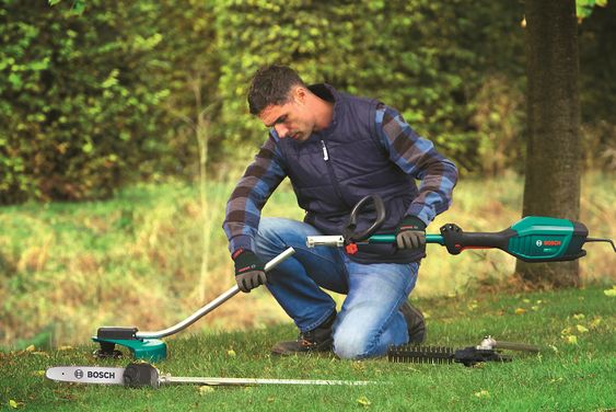Mangehodet: Med Bosch AMW-multiverktøy kan du knuse ambisjonene til alle grønne skudd som røver å komme seg frem i hagen din. 