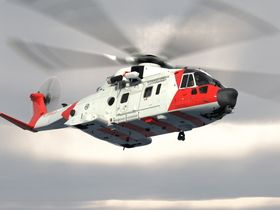 Slik vil AW101 se ut når den får Luftforsvarets farger. De første to maskinene skal trolig leveres om i overkant av tre år.
