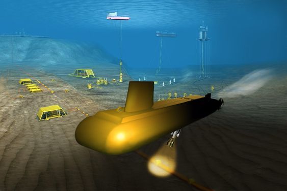 UNDER ISEN: Framtidas subseautbygginger i værharde strøk eller under polisen kan betjenes av ubåter.