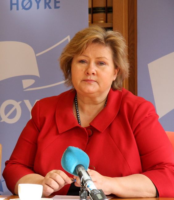 Erna Solberg, Høyre