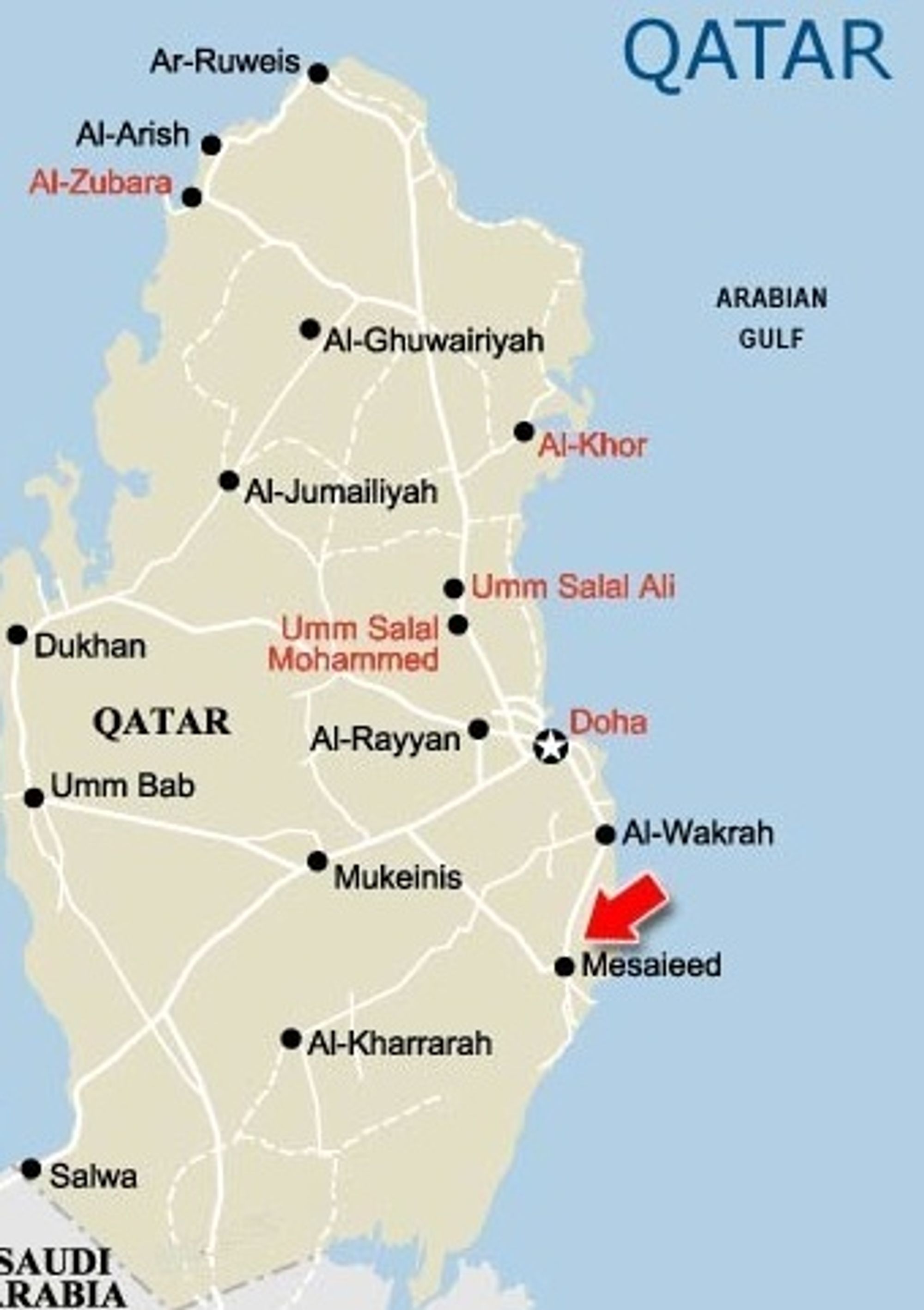 Qafco i Qatar, 25 prosent eid av Yara