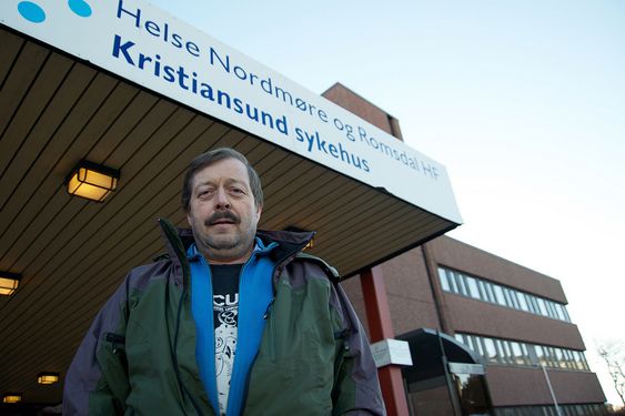 UROLIG: Bengt Eriksson, leder i LO Ytre Nordmøre, frykter at beredskapen ved Kristiansund sykehus ikke er god nok for Norskehavet.