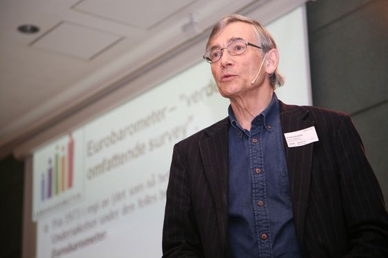Svein Sjøberg på Det nytter-konferansen om realfag, mars 2011.