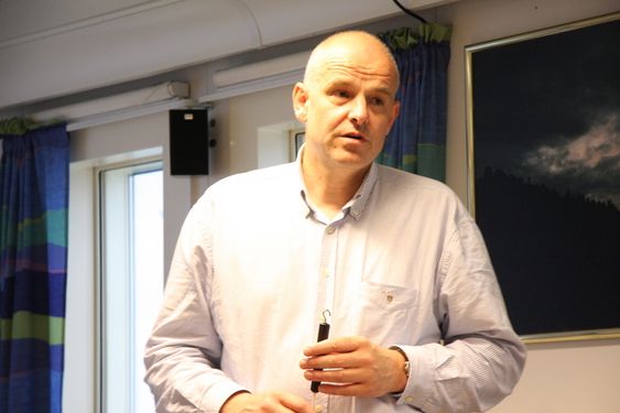 Frank Arnesen, Statoil-direktør for modne felt, snakker om Brage