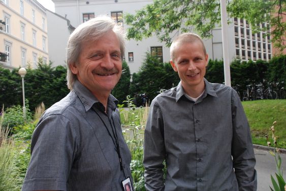 PÅ HØRING: Renergi-koordinator Hans Otto Haaland og Andreas Bratland i Forskningsrådet vil ha industriens meninger om utfordringene de to nye rapportene skisserer for vindkraft i Norge.
