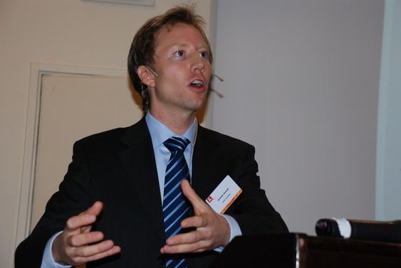 Andreas Aamodt, partner i energirådgivningsselskapet Adapt Consulting AS. NVEs energidager, Holmenkollen Park Hotel Rica okt 2010.