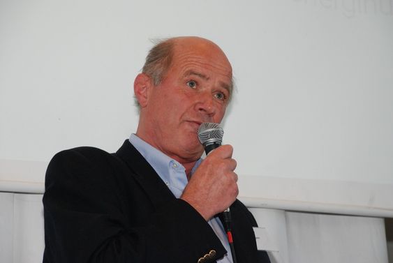 Peter Groth, direktør i Aspelin Ramm. Bildet er tatt under Bellonas presentasjon av rapporten "En helhetlig klimaplan" 6. mai 2009.
