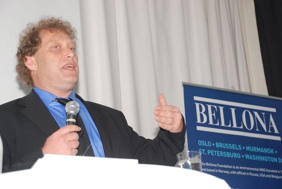 Bellona presenterer rapporten En helhetlig klimaplan 6. mai 2009. Leder Frederic Hauge.