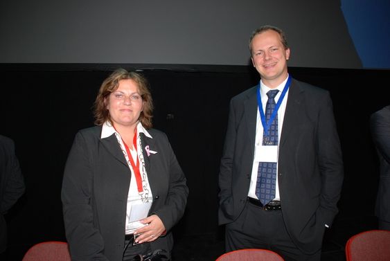 Siri Meling (H) og Ketil Solvik-Olsen (Frp), energi- og miljøkomiteen 2009-2013. Bildet er tatt på Nerec 2009.