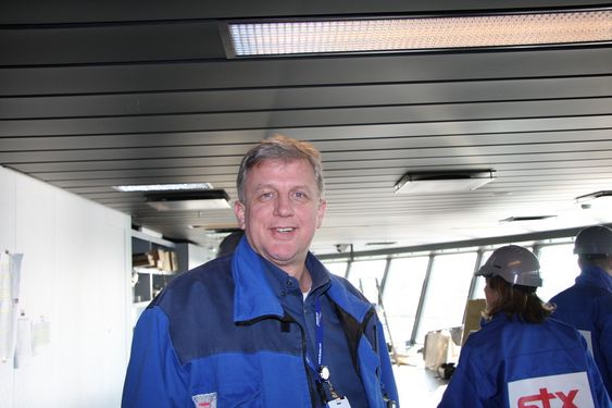 Kaptein Tor Olsen på Oasis of the Seas.RCCL STX Europe
