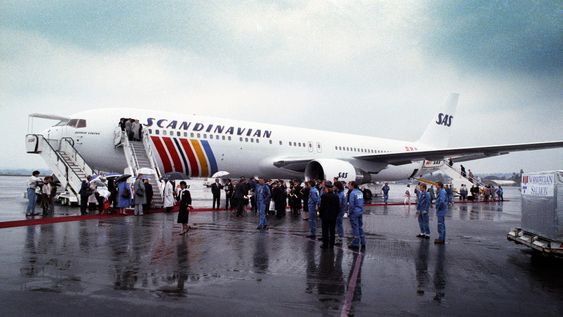 SAS mottok sin første 767 i 1989. Den ble brukt på New York-ruten.  