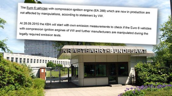 Utdrag av brevet det tyske bilsynet Kraftfahrt-Bundesamt (KBA) blant annet har sendt Vegdirektoratet. 