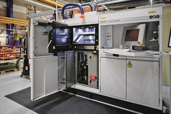 I Finspång i Sverige brukes 3D-printere allerede i produksjonen av gassturbiner. FOTO: Siemens