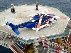 S-92A etter nødlanding på Yme.