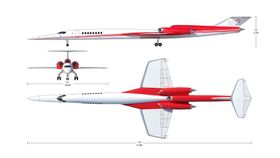 Vanlige subsoniske passasjerfly har et vingespenn som omtrentelig tilsvarer lengden på flyet. Det er ikke tilfellet på AS2. 