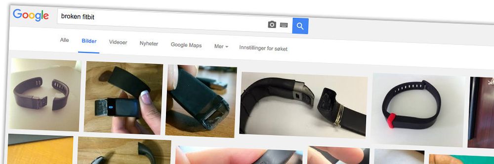 Et søk på «broken fitbit» gir temmelig mange treff på Google.