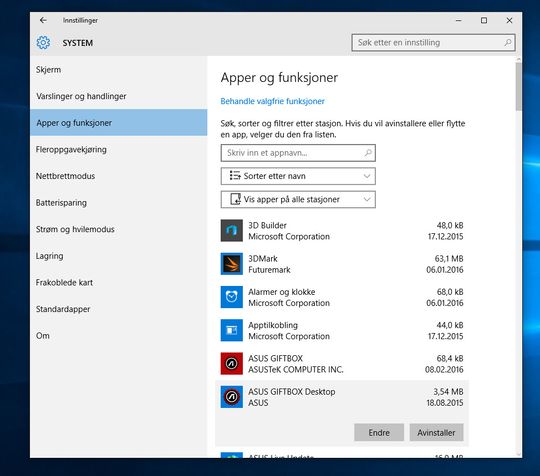 Avinstaller appene PC-produsenten har stappet maskinen din full med for å spare både diskplass men ikke minst også tvinges til å finne bedre alternativer selv.