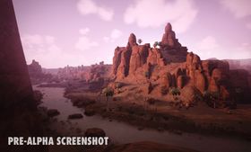 Spillere begynner i ørkenen, men Conan Exiles byr også på annen natur.