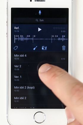 Apple Musikkopptak er som en musikalsk kladdebok på mobiltelefonen.