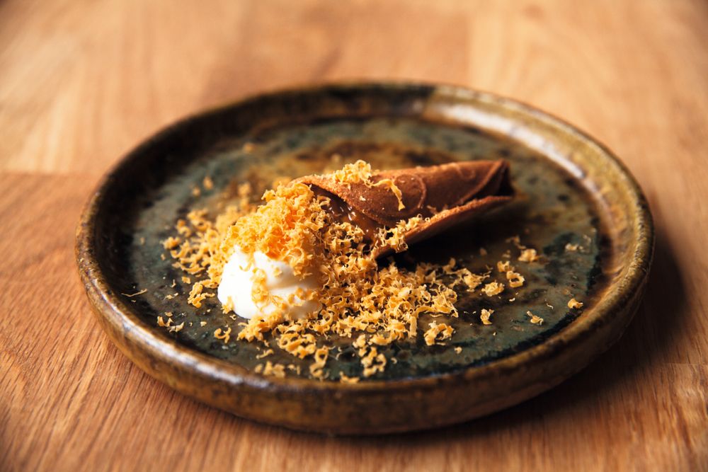 Krumkake og brunost.