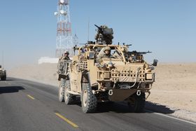 Amerikansk HMT Extenda med britisk og australsk personell, i tillegg til amerikansk, i Afghanistan i 2011.