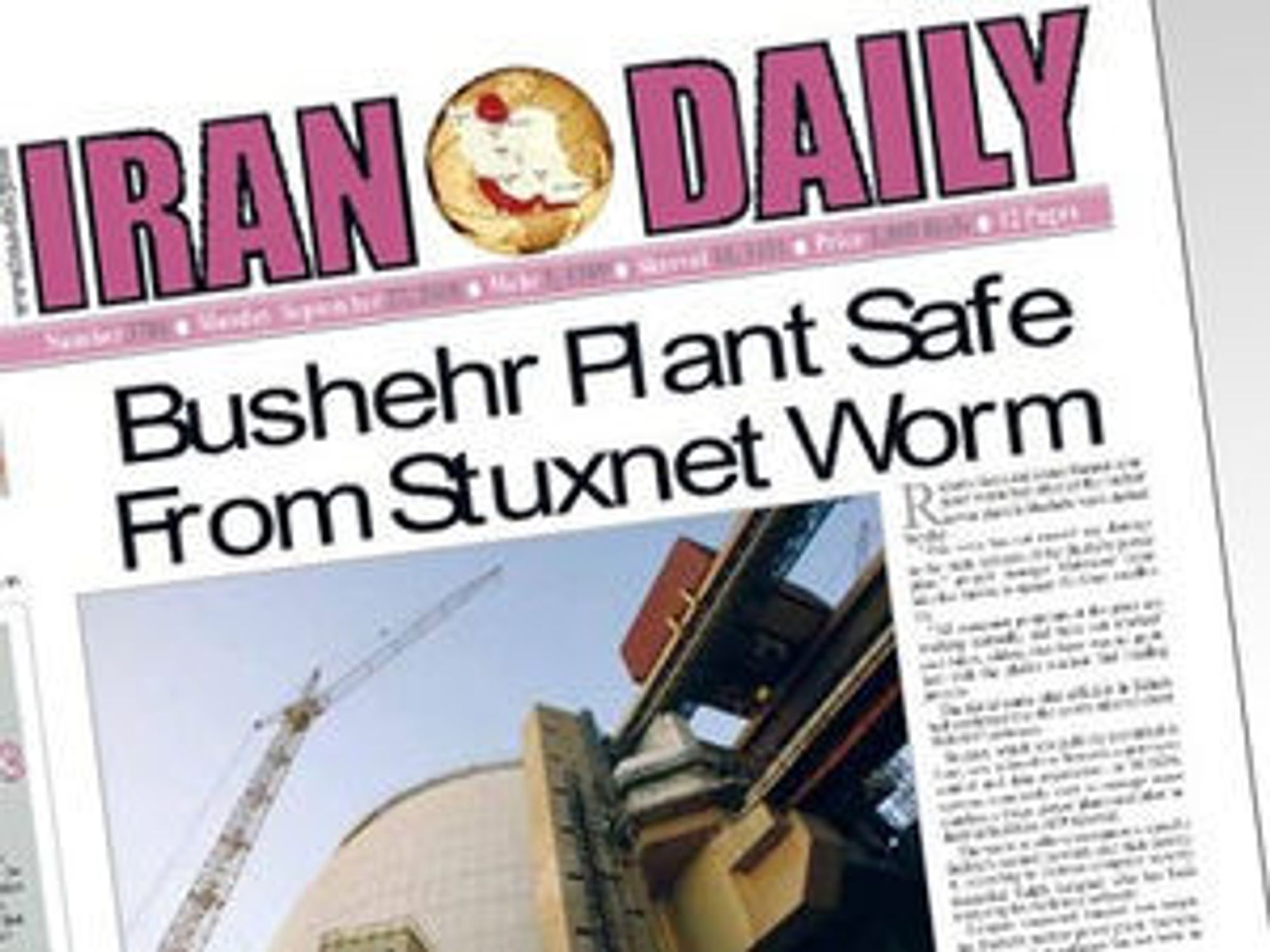 Den offisielle fortellingen i Iran er at Stuxnet ikke rammer landets kjernekraftverk.