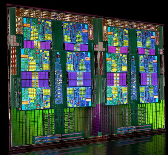 Prosessorene i AMDs Opteron 6100-serie har inntil 12 kjerner.