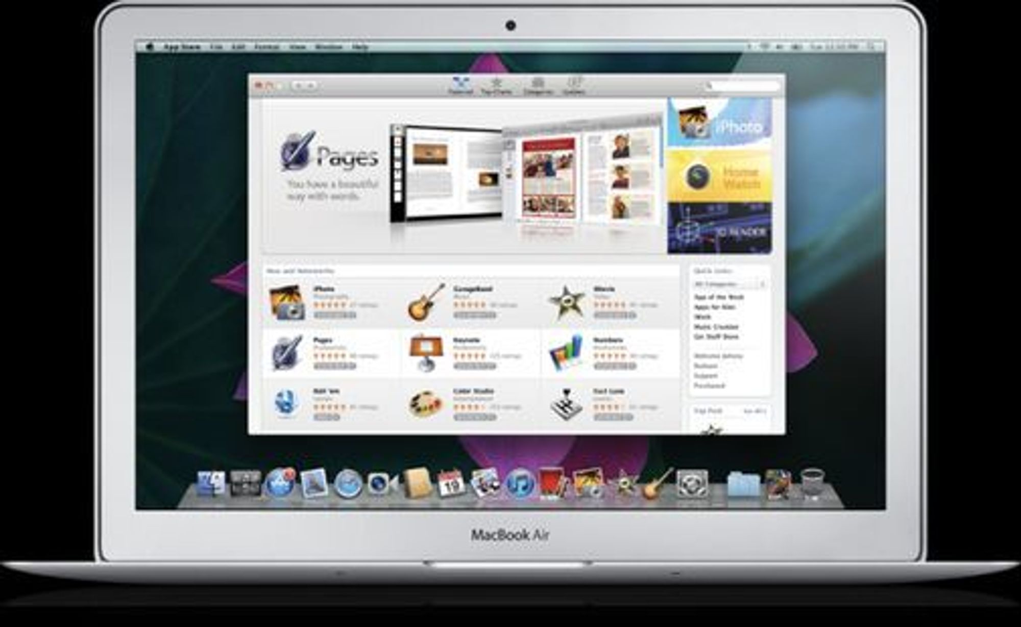 Tidlig utgave av Mac App Store.