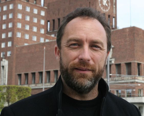 Jimmy Wales under hans besøk i Oslo i 2008.