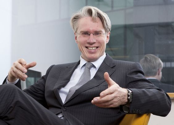 Administrerende direktør Arne Mjøs smiler igjen.