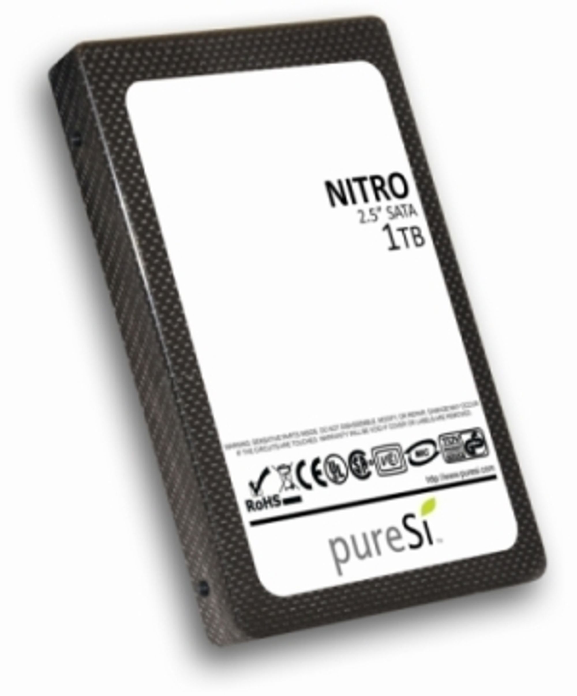 PureSilicon Nitro med 1 terabyte lagringsplass.