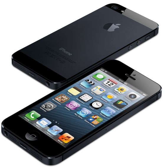 Den svarte utgaven av iPhone 5.