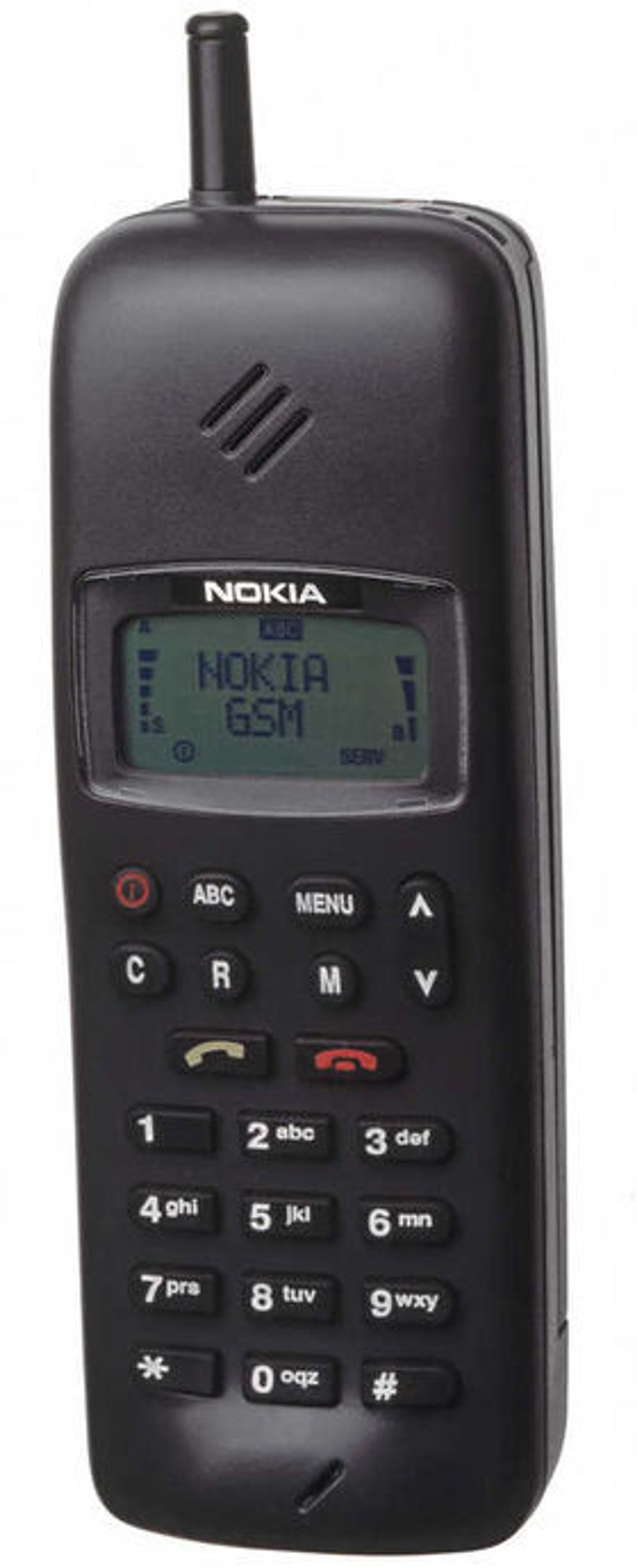 Nokia 1011, den aller første masseproduserte GSM-telefonen.