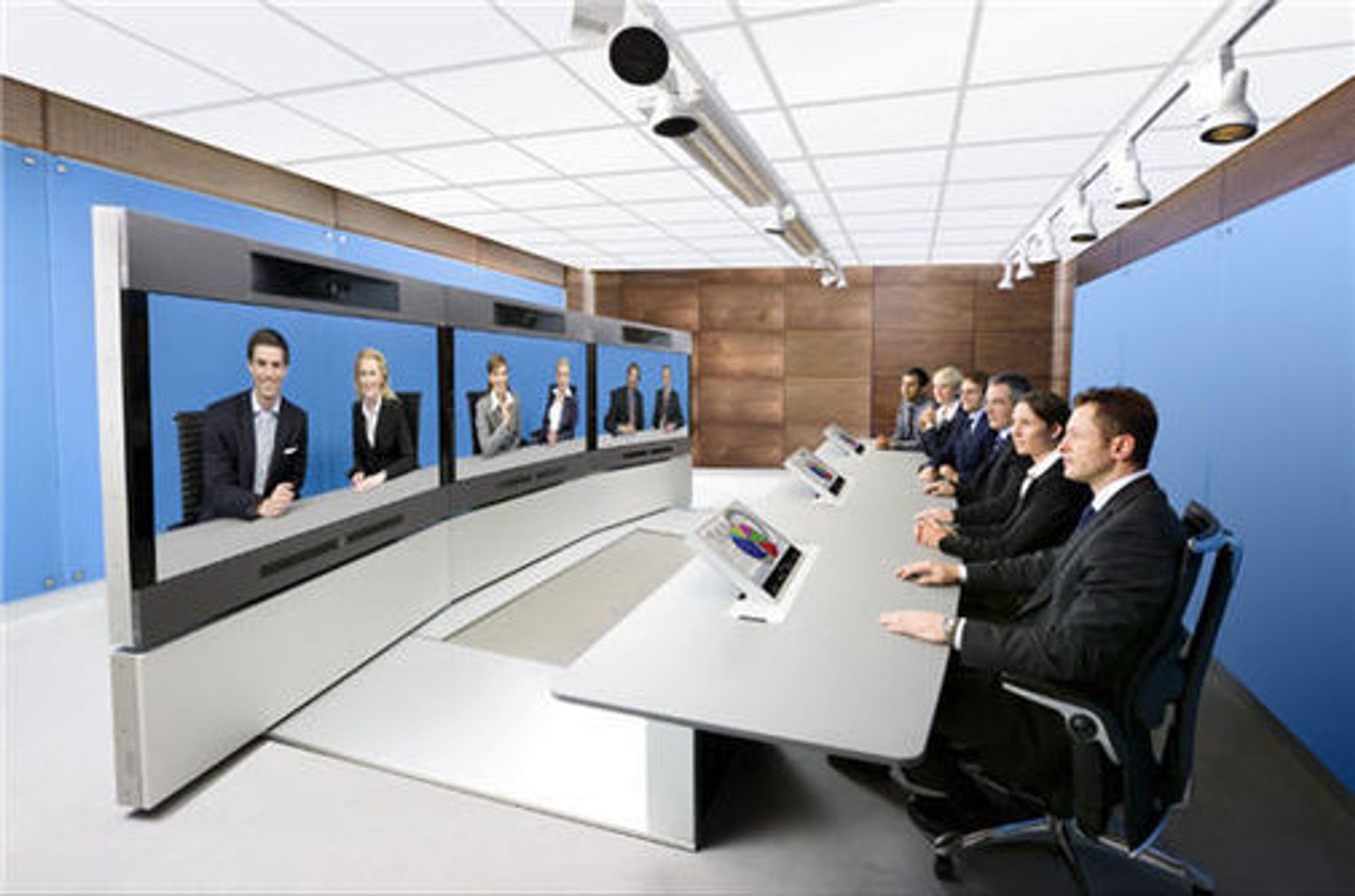 Tandberg T3, en løsning for «telepresence» eller «teletilstedeværelse».