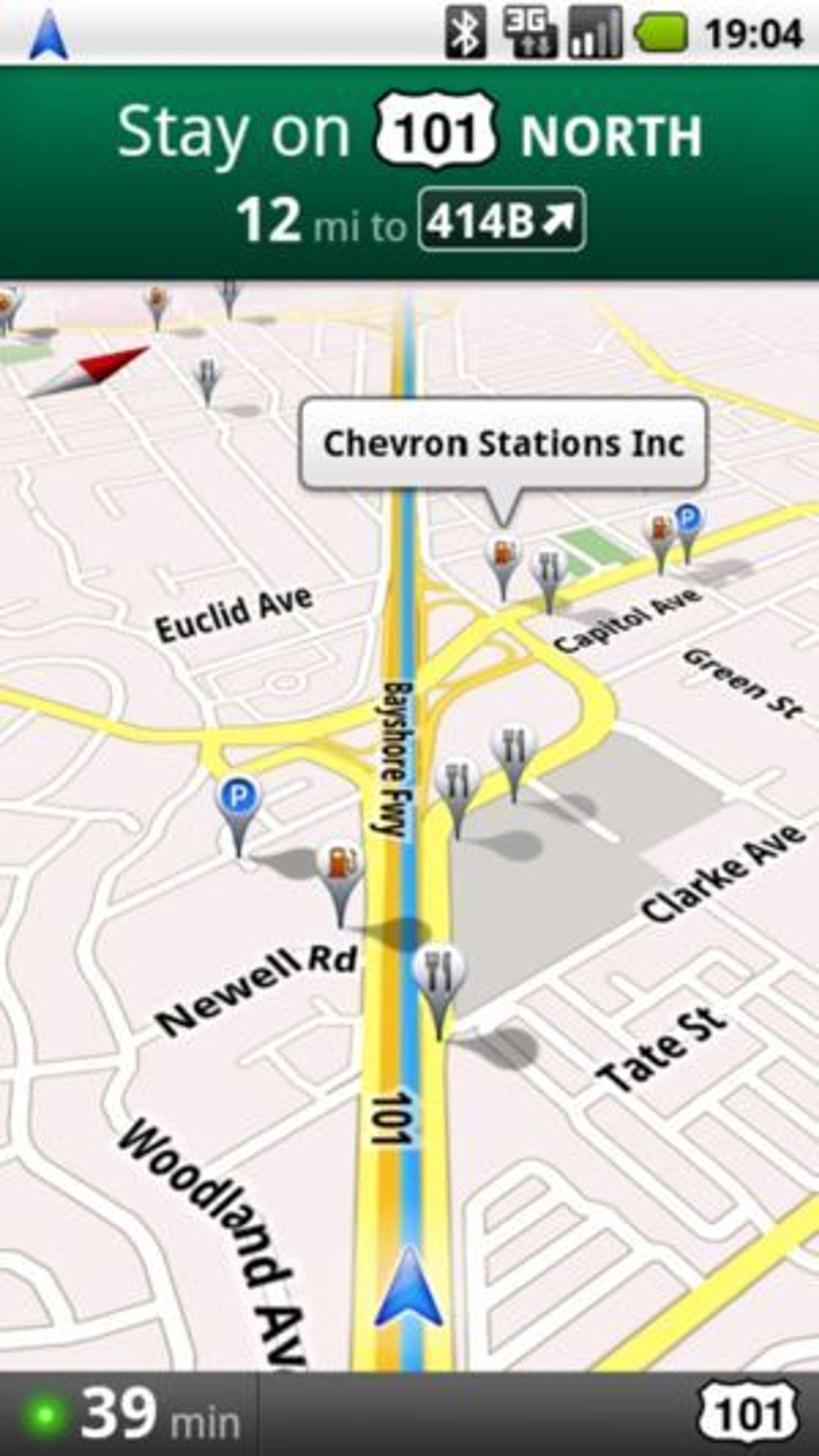 Google Maps Navigation kan vise ulike informasjonslag over kartene.