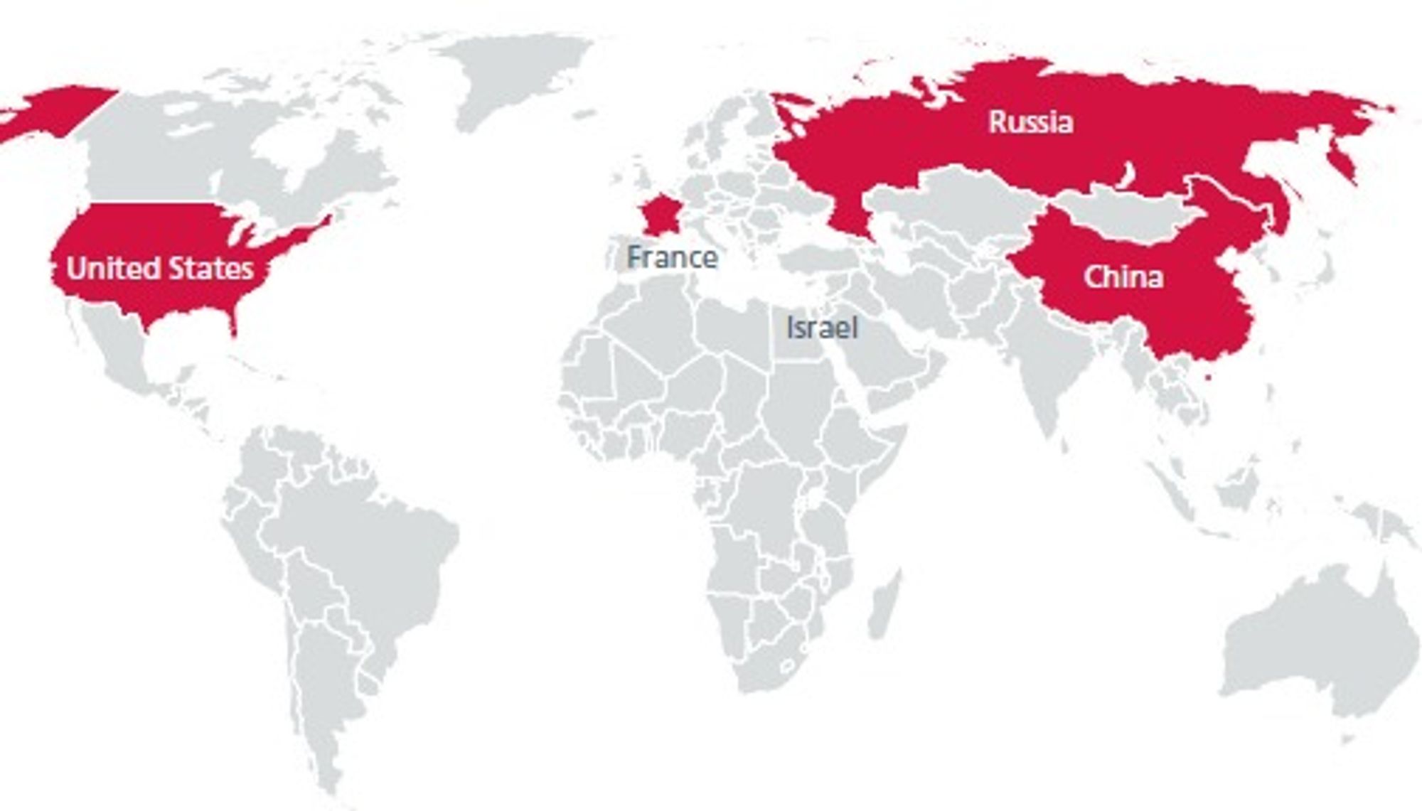 Disse landene er kommet lengst i å utvikle kybervåpen. Eksperter mener det pågår et kybervåpenkappløp.