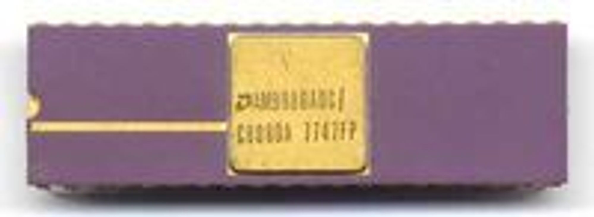 AMD C8080A-prosessor fra 1977. Foto: Dirk Oppelt. Lisens: GNU Free Documentation License