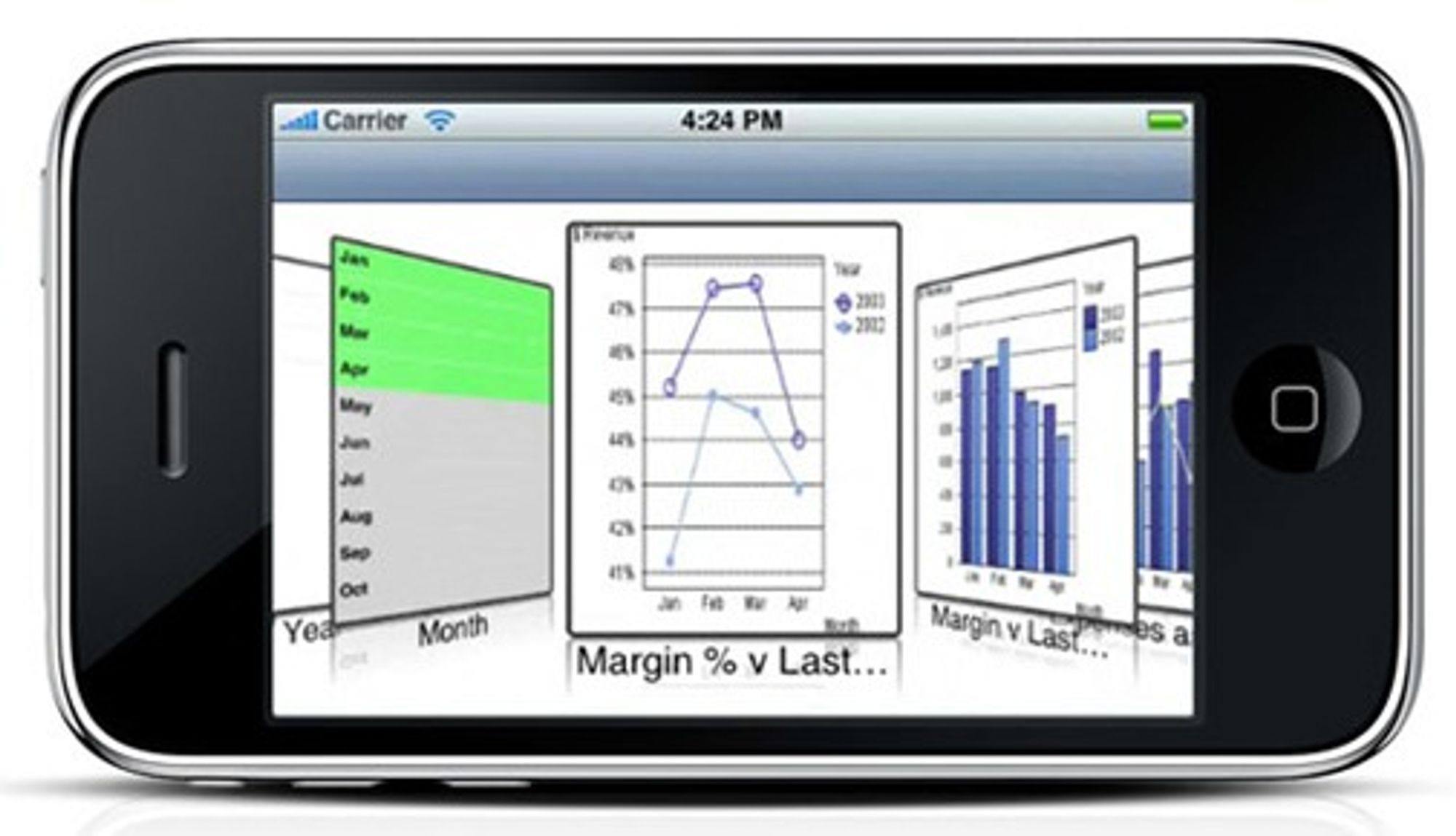 Med QlikView er også iPhone er et hjelpemiddel til analyse og beslutninger.