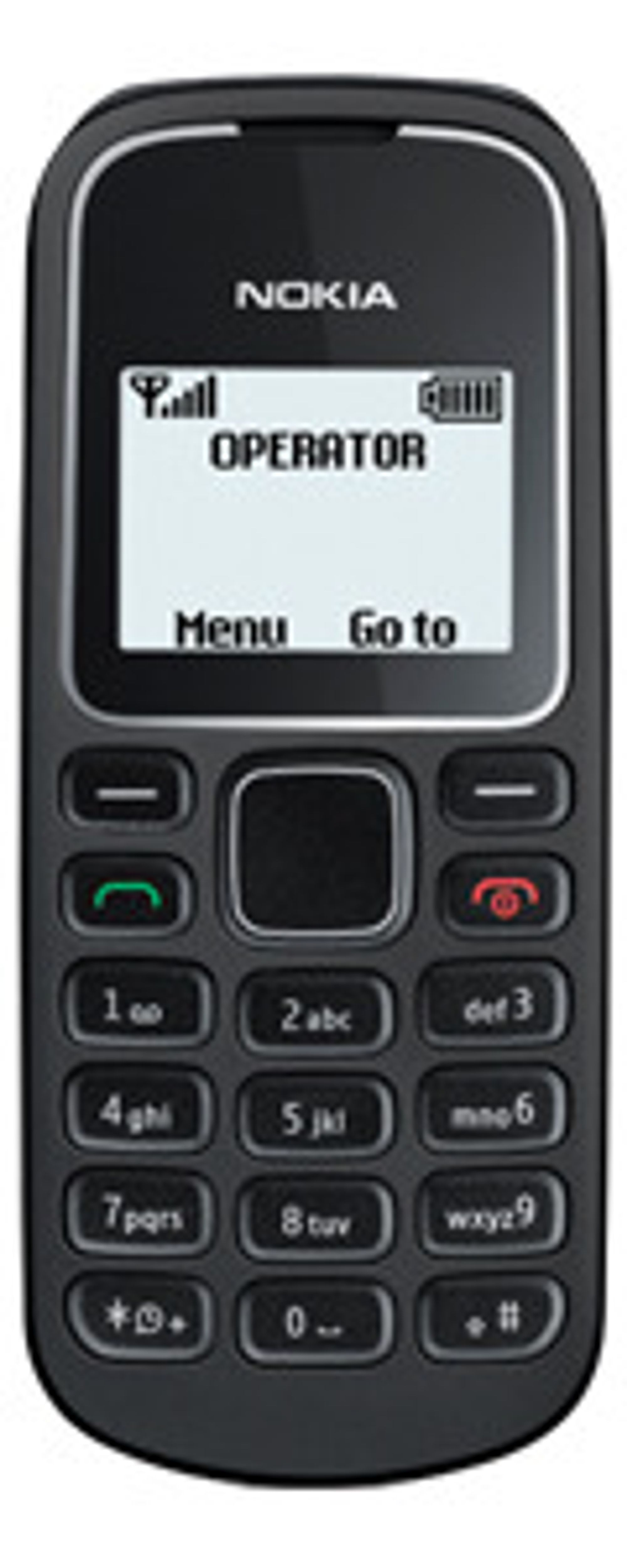 Nokia 1280 uten abonnement koster i underkant av 1200 rupi, dvs rundt 150 kroner.