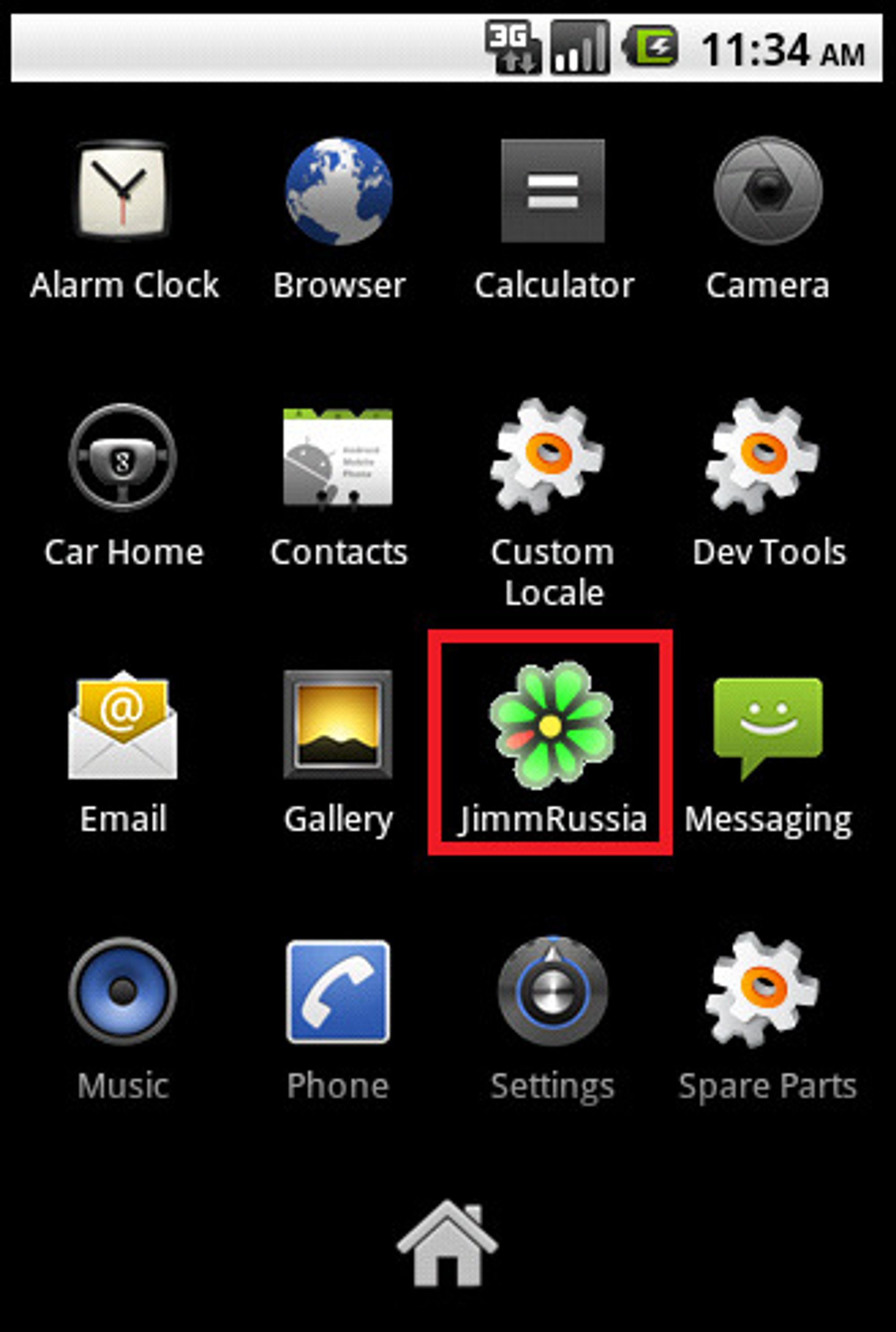 Den infiserte utgaven av Jimm ser helt legitim ut når den er installert på Android-mobilen.