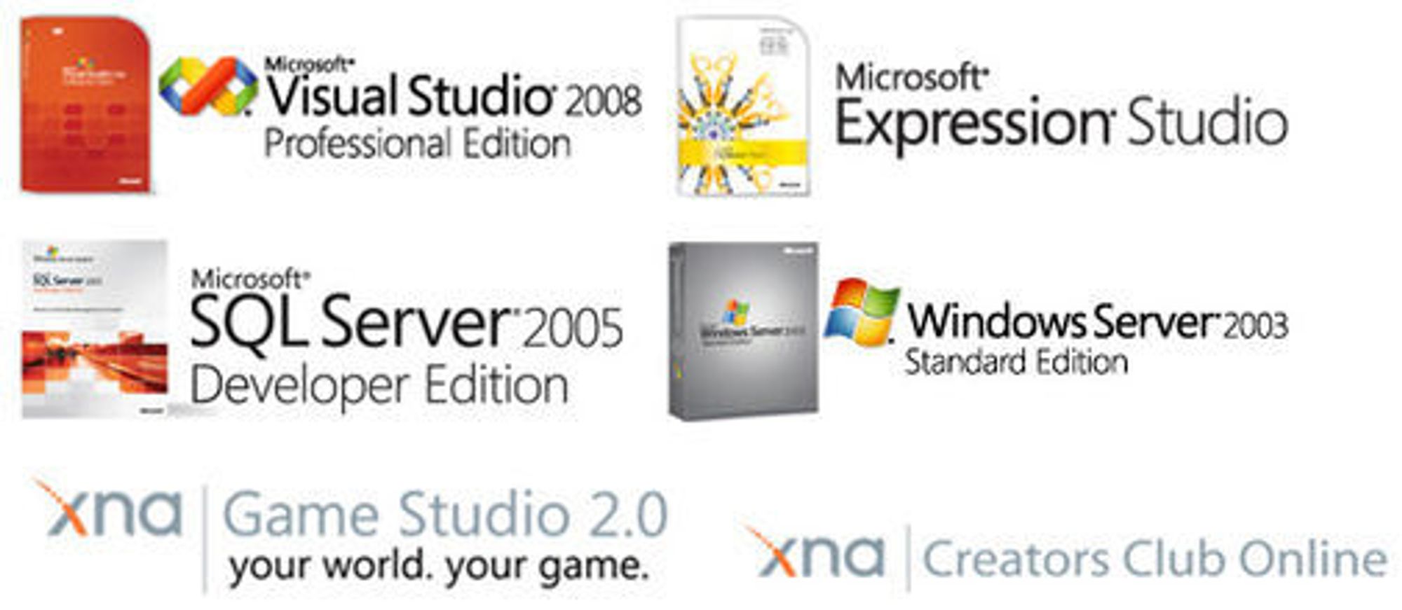 Produktene i Microsofts DreamSpark