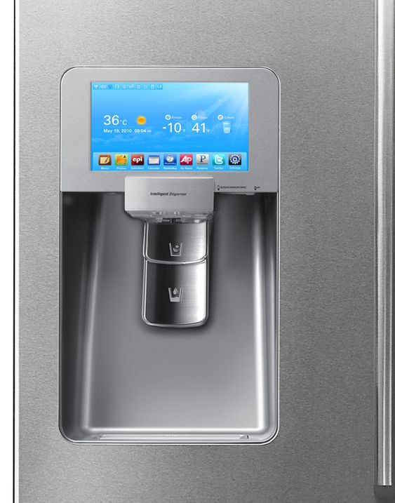 Samsung RF4289-kjøleskap leveres med stor skjerm og WLAN-støtte.