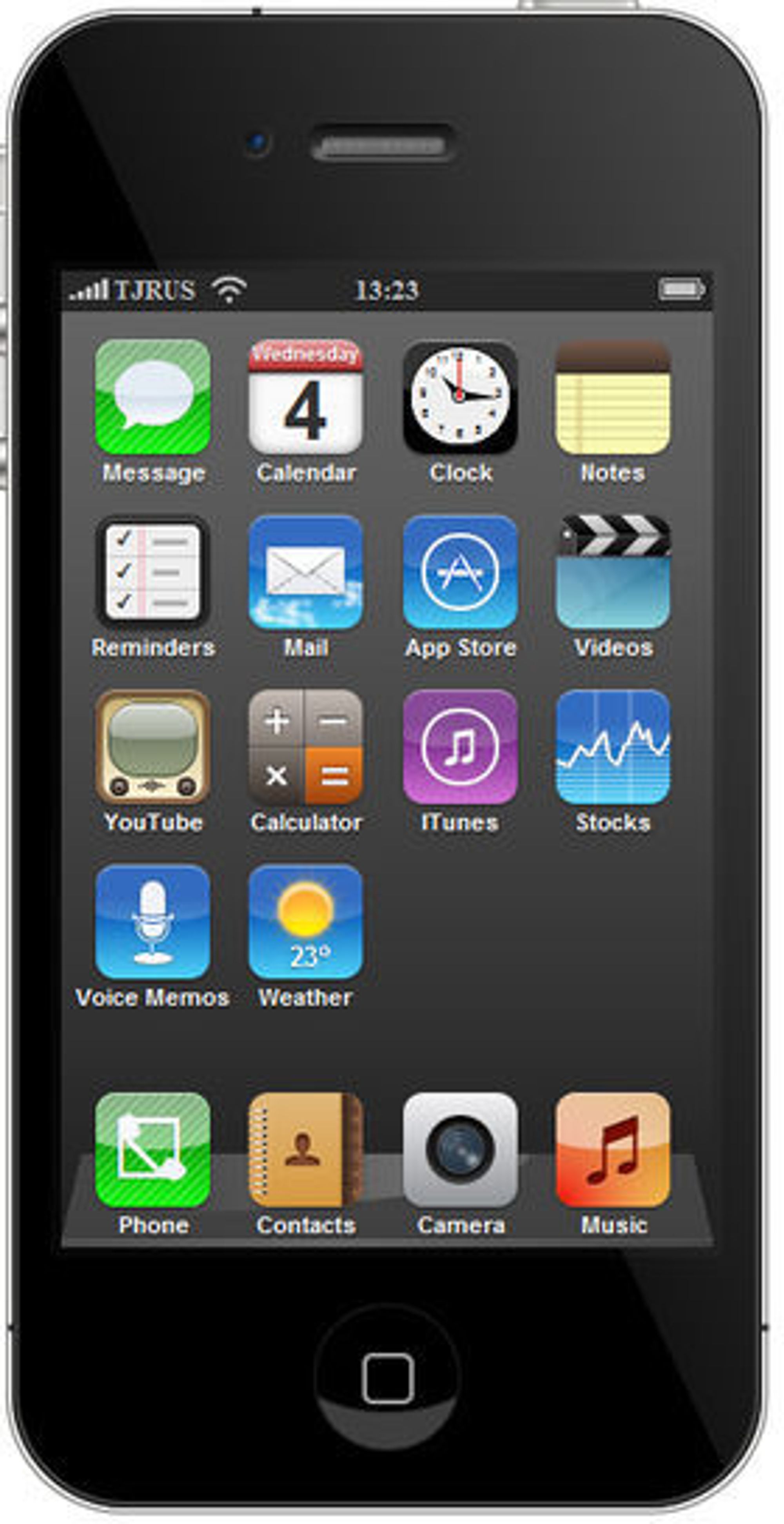 Vasiliy Zubachs CSS-baserte, virtuelle iPhone 4.