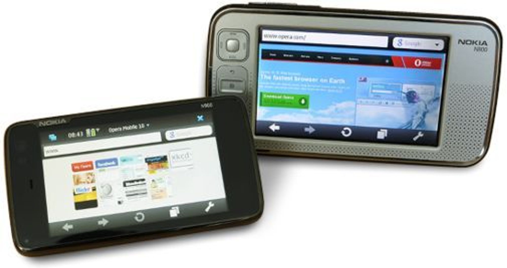 Opera Mobile 10 for Maemo på Nokia N900 og N800